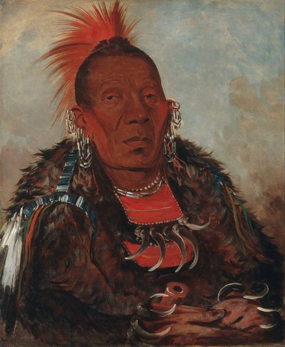 Wah-ro-née-sah, Le Surrounder, Chef de la tribu - George Catlin